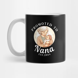Promoted To Nana 2024 Baby Announcet Est. 2024 Mug